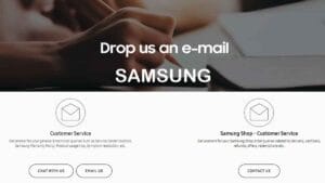 samsung customer care service email id