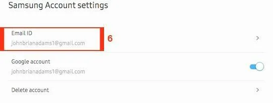 How to change Samsung account Email & Phone number 7 change samsung account email id edit option