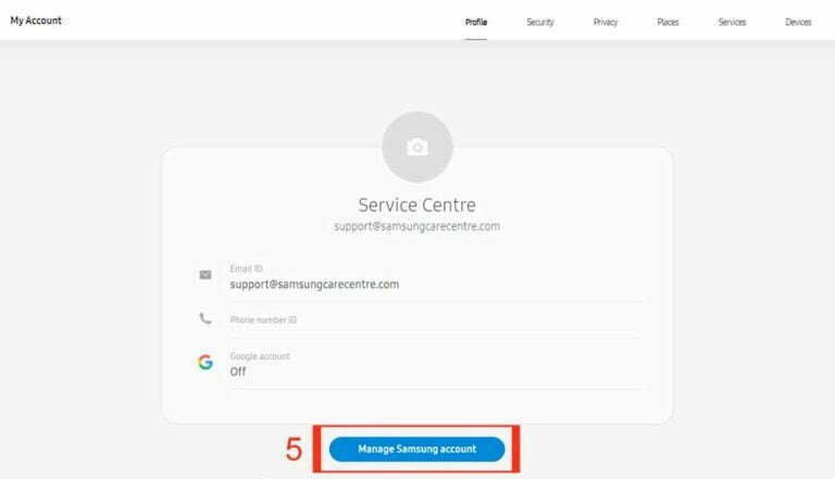 How to change Samsung account Email & Phone number