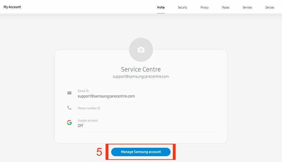 How to change Samsung account Email & Phone number 6 delete samsung account manage samsung account option