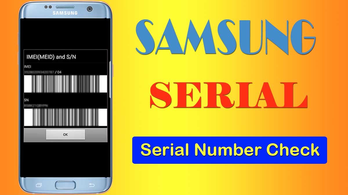 samsung serial number check online