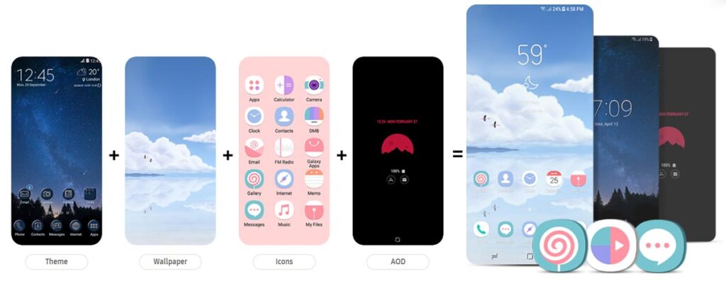 create own theme in samsung phone