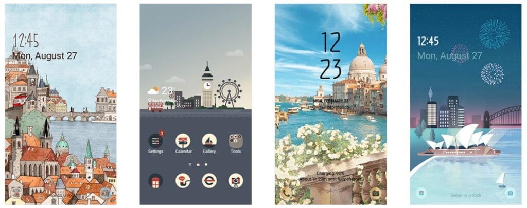 samsung travel themes