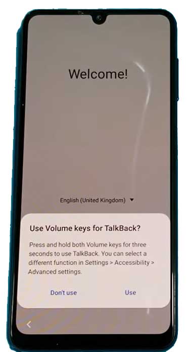 use volume keys for talkback