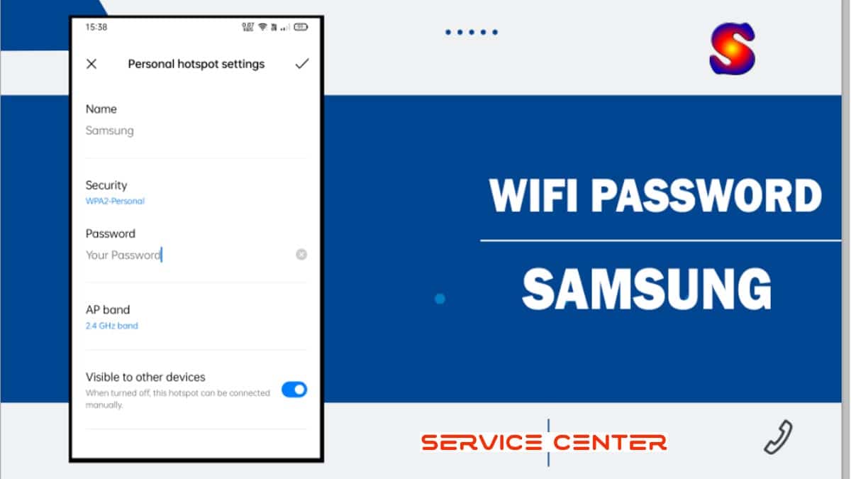 How to find or change hotspot password in Samsung