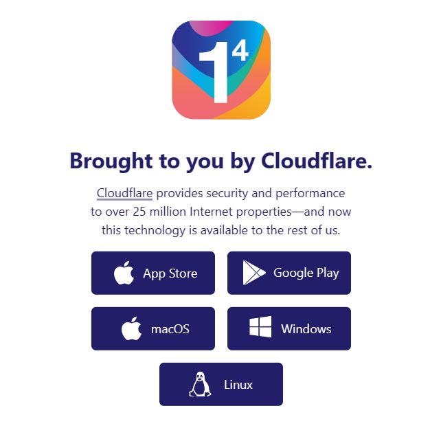 Cloudflare free DNS App Download