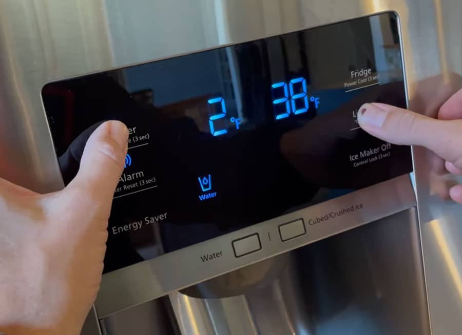 settings samsung refrigerator to defrost mode using touch screen