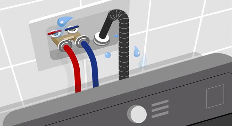 check drain hose connections