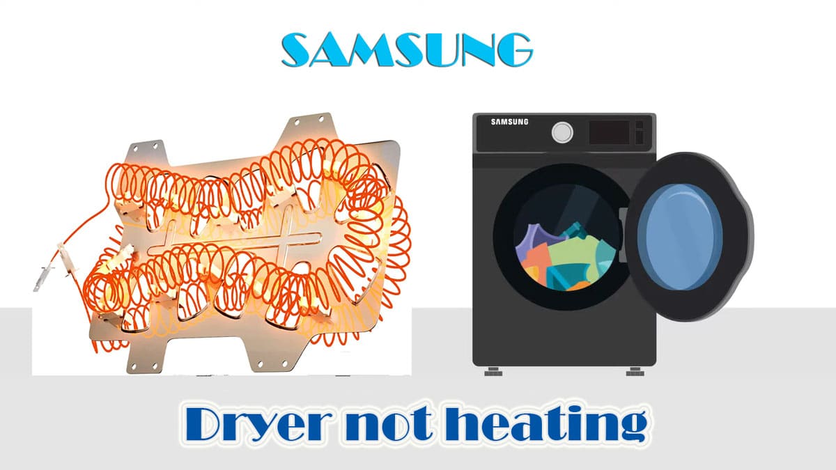 samsung dryer not heating