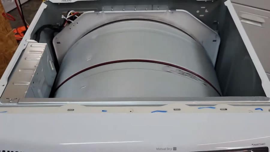 samsung dryer won't stop spinning