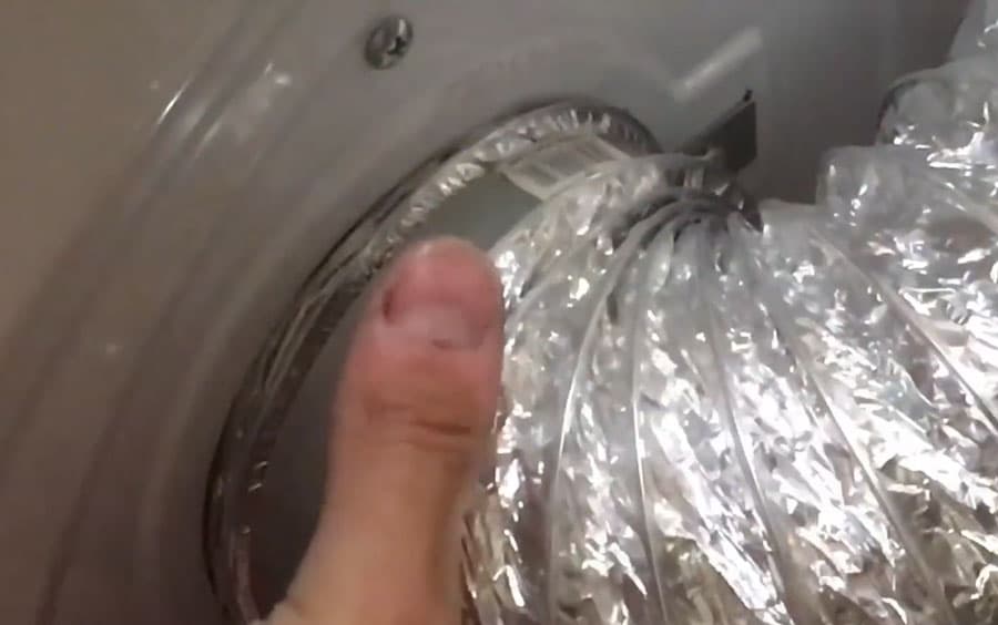 moisture vent pipe in samsung dryer