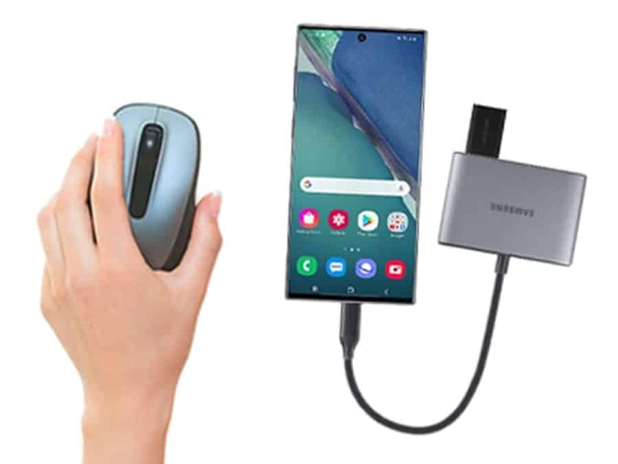 connect samsung phone to a wireless mouse