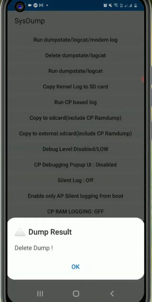 How to increase storage in Samsung using hidden USSD codes 4 delete dump popup