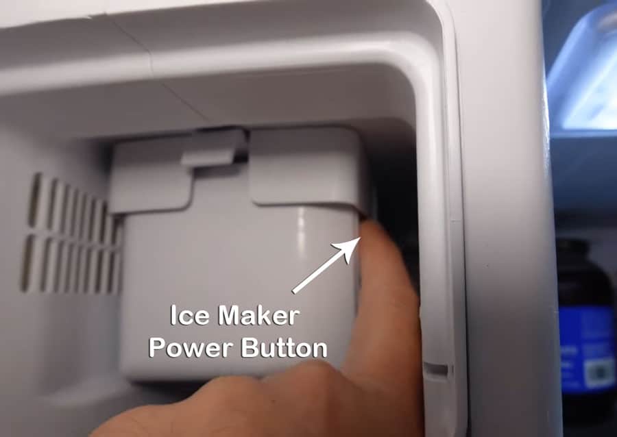 ice maker power button