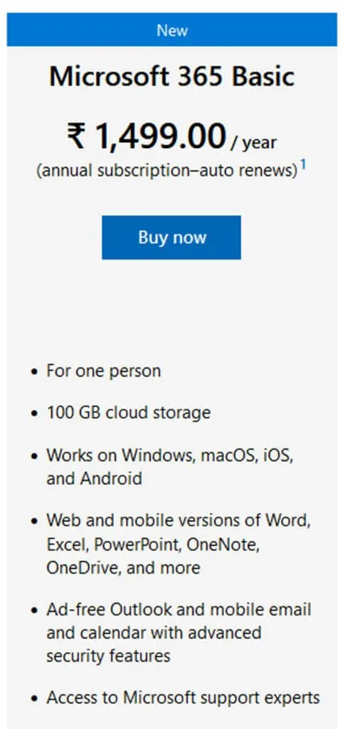 Is Samsung Cloud Free to use on Galaxy devices 4 onedrive cloud storage subscription plan