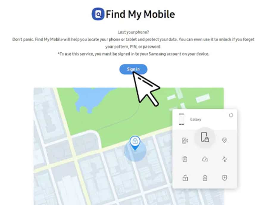 open find my device in pc