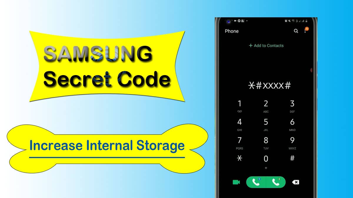 samsung secret code to increase storage