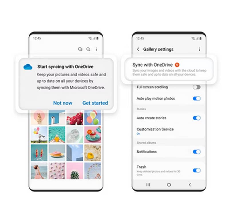 How to integrate Samsung Cloud with Microsoft OneDrive