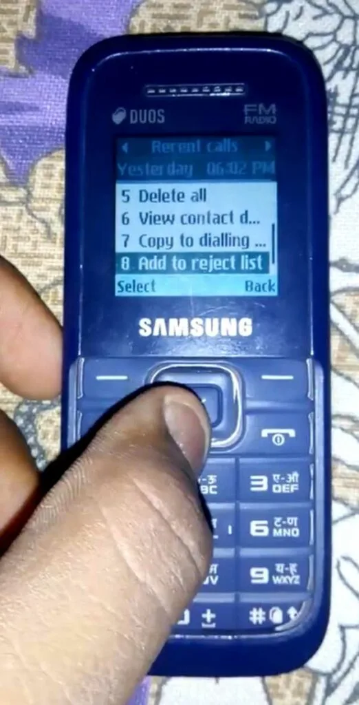 How to block numbers in Samsung keypad phone 3 block number in samsung keypad phone