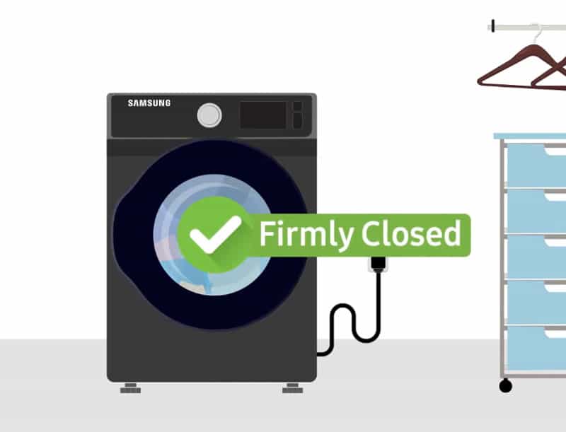 Samsung dryer not starting so close the samsung dryer door