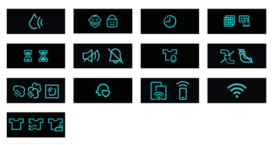 samsung dryer symbols icons meaning