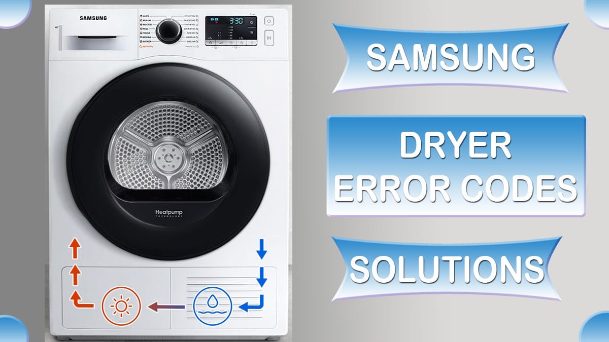 Samsung dryer error codes fixing guide