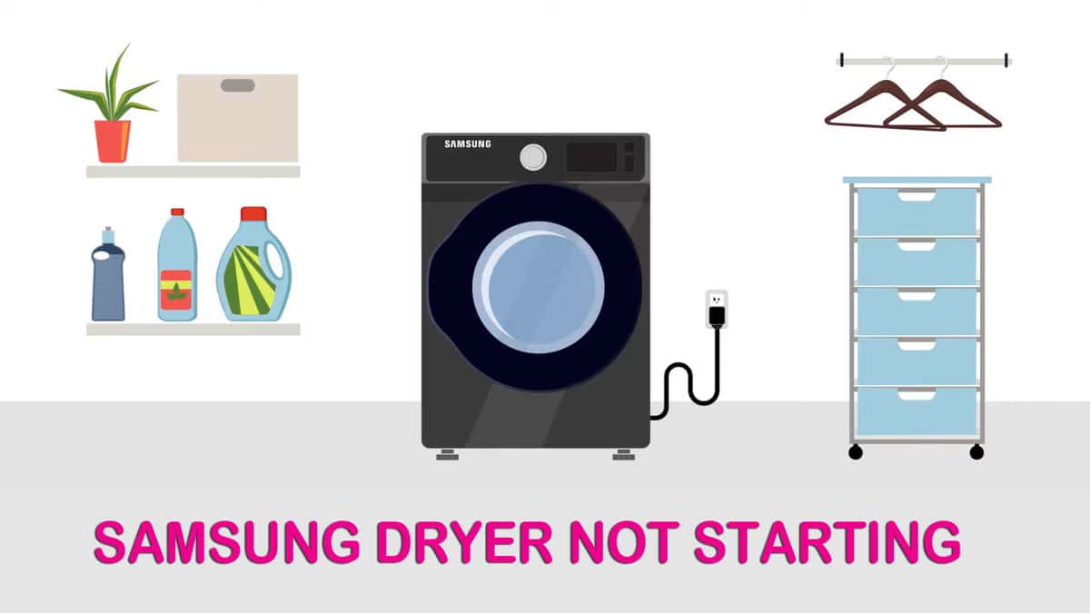 samsung dryer not starting