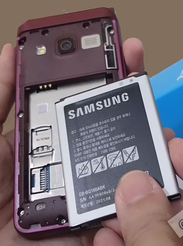 samsung filp keypad phone removable battery