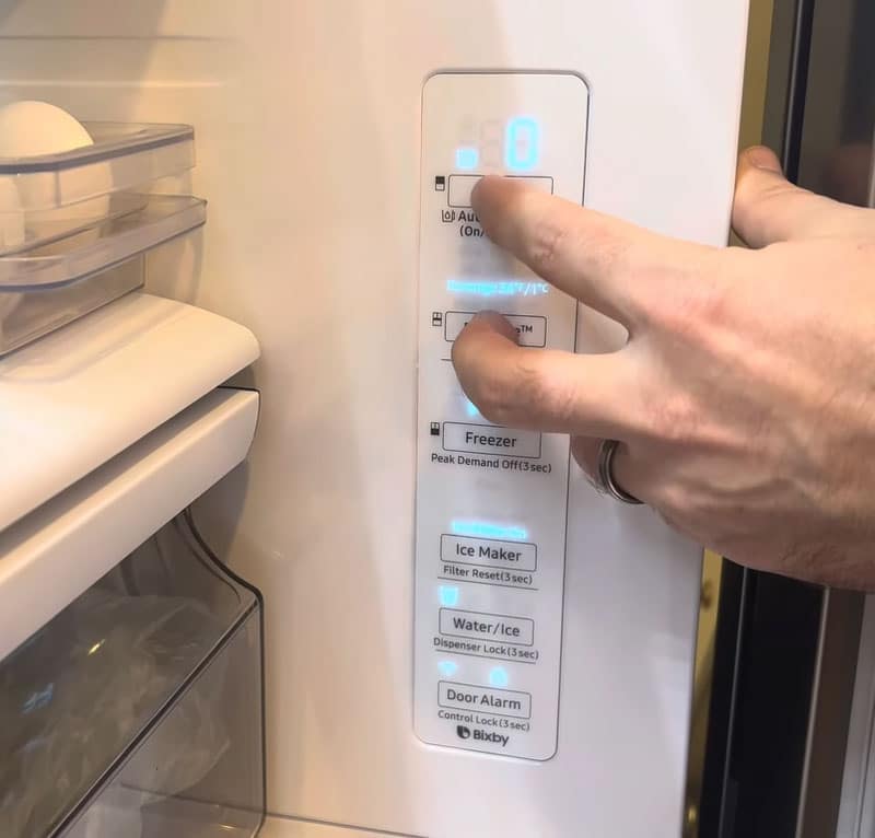 disabling demo mode in samsung refrigerator