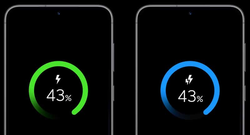samsung fast charging vs super fast charging animation