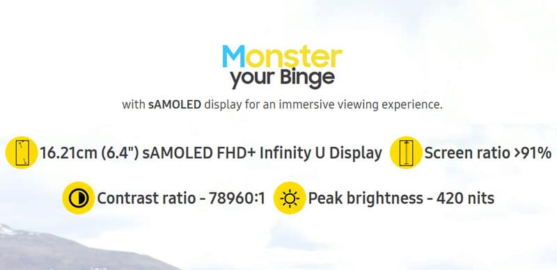 samsung galaxy m30s display price