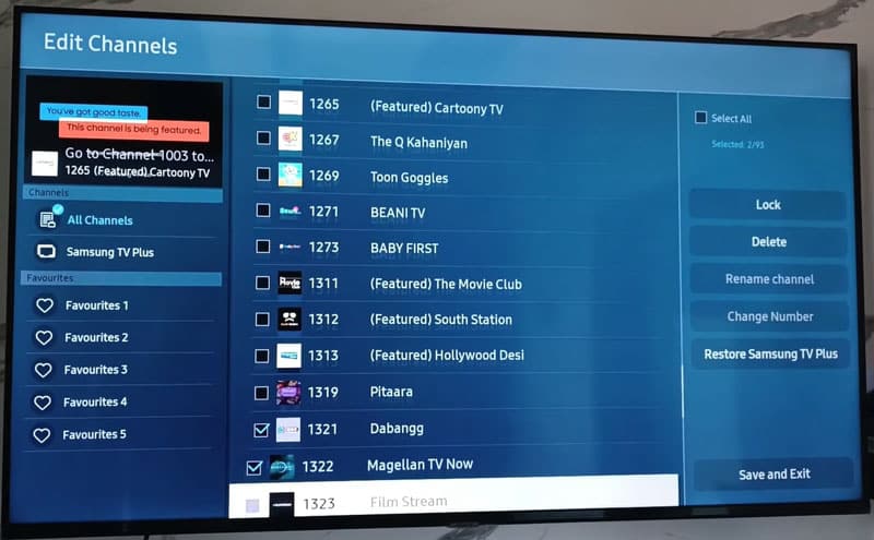 How to exit Samsung TV Plus